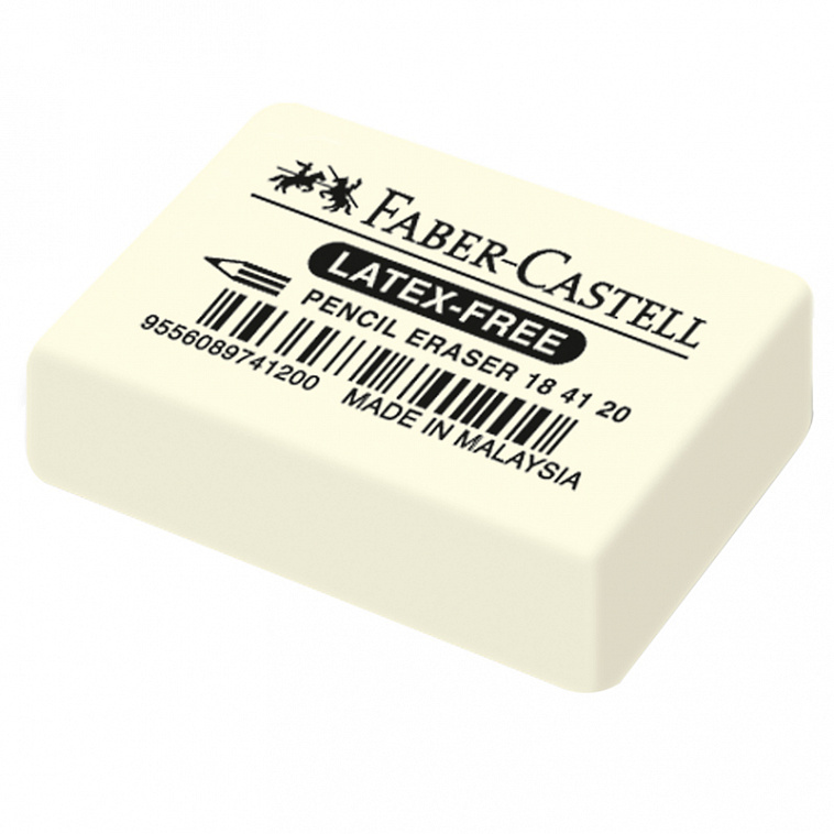 Ластик Faber-castell 7041 для чернографитных и цветных карандашей из каучука