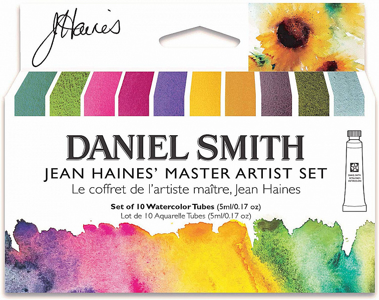 Набор акварели Daniel Smith Jean Haines’ Master Artist Watercolor Set, в тубах 10 цв*5 мл
