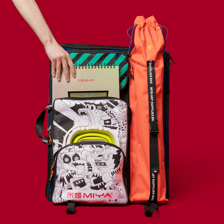 Сумка-рюкзак трансформер А2 для художественных принадлежностей MIYA